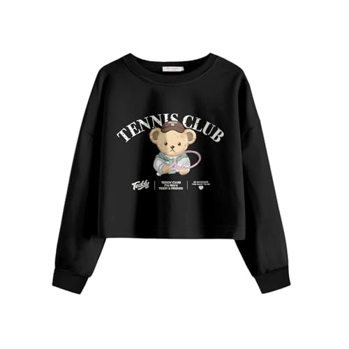 Arshiner Mädchen Teddy Sweatshirt Kinder Pullover Langarm Tshirt...