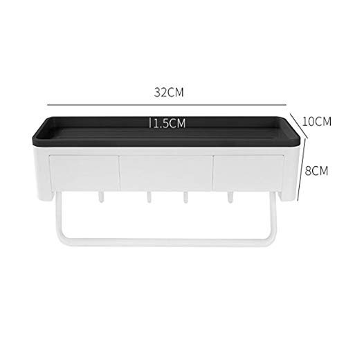 Soporte de baño de viscosa impermeable y perchero portátil multifuncional 3