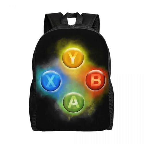 Vintage Gamer Xbox Lover - Mochila con impresión 3D de 16 pulgadas, doble correa para el hombro, peso ligero, se adapta a bolsa de laptop, Negro, Talla única