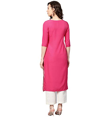 Image of Vaamsi Women's Crepe Regular Kurta