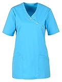 Kasack, Unisex, Damenkasack, Schlupfkasack, Pflegekasack, kochfest, bunt, leicht, Krankenhaus, Pflegedienst, Arztpraxis, 1/2-Arm, Gewebe sanfor, Made in EU