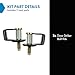 TRQ Door Striker Bolts Pair Compatible with Ford Bronco Escort Tempo Explorer Taurus Ranger