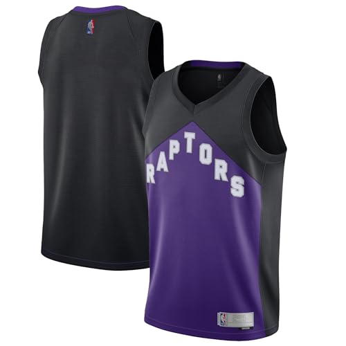 Outerstuff Toronto Raptors Purple Kids Youth 8-20 Earned Edition Swingman Team Jersey, Violett, 10-12
