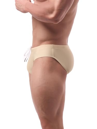 Summer Code Mens Bikini Swim Briefs Stretch Swimwear Quick Dry Swimsuit Bathing Suit with Drawstring3