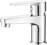 badezimmer armaturen messing Modernes, kantiges Design – Klare Linien und geometrische Formen verleihen jedem Bad einen modernen, minimalistischen Look. Geeignet als Bad Wasserhahn oder Wasserhahn Waschbecken in Hauptbadezimmern, Gäste-WCs oder kleinen Waschräumen