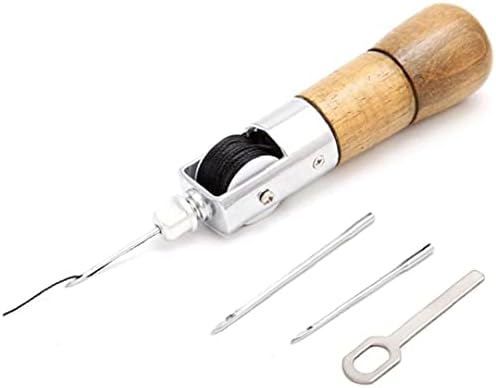 Lock Stitching Sewing Awl Leather Hand Stitcher Thread Needles Kit for Fabric Craft 4PCS,Cooking Utensils
