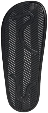 adidas Unisex Adilette Clogs Slide Sandal, Core Black/White/Core Black, 9 US Women/8 US Men | Image 6