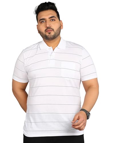 Image of INKKR Half Plus Size Men's Regular Fit Striped Tshirt