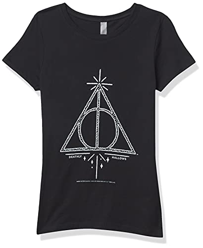 Harry Potter Deathly Hallows Line Symbol Girl's Solid Crew Tee