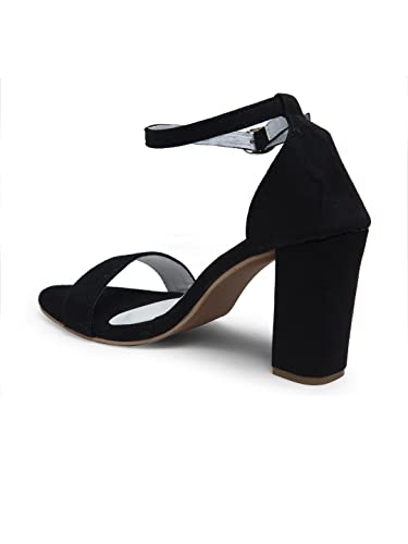 Image of Misto Women's and Girl's Formal Casual Suede Leather Block Heel Sandal