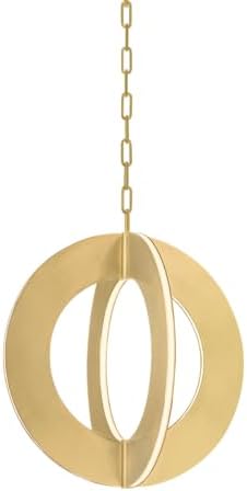 Corbett-Standard 507-21-VB Samos - 4 Light Pendant - 22.5 Inches Tall and 20.5 Inches Wide - Vintage Brass