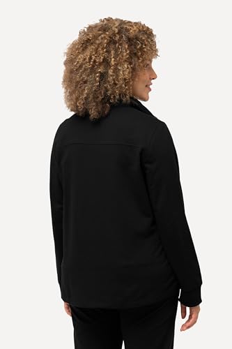Sudadera mujer negra cómoda para proteger el cuello del frío 3
