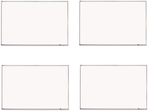 Quartet Whiteboard, 4' x 8', Dry Erase Board, Aluminum Frame (EMA408) (Pack of 4)