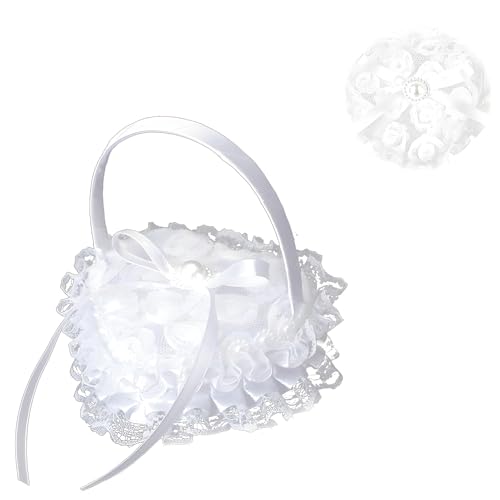 Coussin Porte-Alliances en Forme De Cœur, Coussin pour Alliances De Mariage, Porte-Bijoux De Style Romantique, De Mariage, De Bague Fleur, pour Bagues Ou...