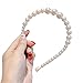 Produktbild certylu Haarschmuck, Frauen Big Imitation Pearl Stirnband Bandana Eleganter Schmuck Prom Kopfschmuck