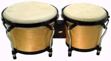 Basic Beat BB571 7-8" Key-Tuned Bongos - Worldly Beats, Tuning Wrench Included, Durable Construction