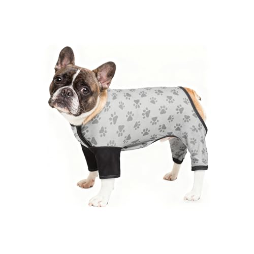 DELIFUR Grey Paws Frenchie Pajama