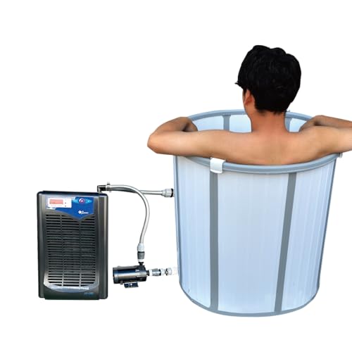 簡易水風呂キット ZR-130E 推奨水温～20℃ クーラー 循環ポンプ ホース 接続部分一式 漏電ブレーカー付き 折りたためる水風呂 コンパクト コンパクト浴槽 自宅でととのう 水風呂キット アイスバス 熱中症対策