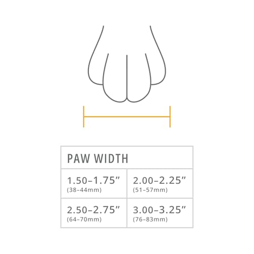 RUFFWEAR Bark'n Boot Socken für Hunde, X-Large Hundesocken für unter Hundeschuhen und Hundestiefeln, Set mit 4 bequemen, schnell trocknenden und verstärkten Hundesocken, Größe XL, Erdbraun