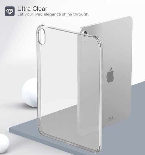 Image of MoKo Clear Case for iPad (A16) 11th Generation 2025, Clear Gray