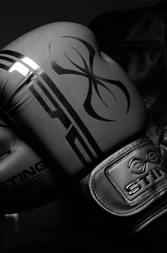 Image of STING Boxing - Armaplus Boxing Gloves | for Competition & Training (16OZ, Black)