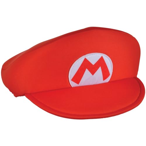 Gorro de Super Mario Brothers Deluxe accesorio de disfraz rojo
