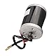 Elektrofahrrad Bürstenmotor, MY6812 24V 100W Hochgeschwindigkeits Permanentmagnet DC Kettenrad Motor mit Riemenscheibe für Elektroroller, Elektrofahrräder