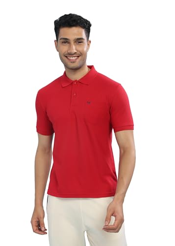 Image of Force NXT Polo Neck T-Shirt for Men Pack of 1 | Regular Fit T-Shirt for Men | Premium Super Combed Rich Cotton Polo Shirt | Men's Ultra Soft Half Sleeve T-Shirt