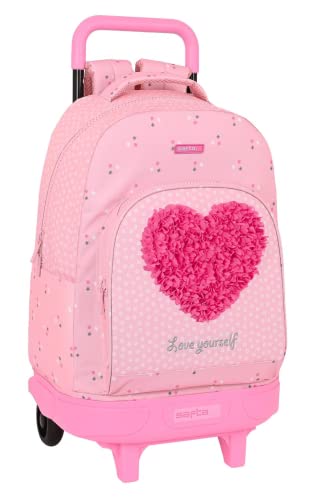 Safta Corazón Mochila Grande con Ruedas Carro, Trolley