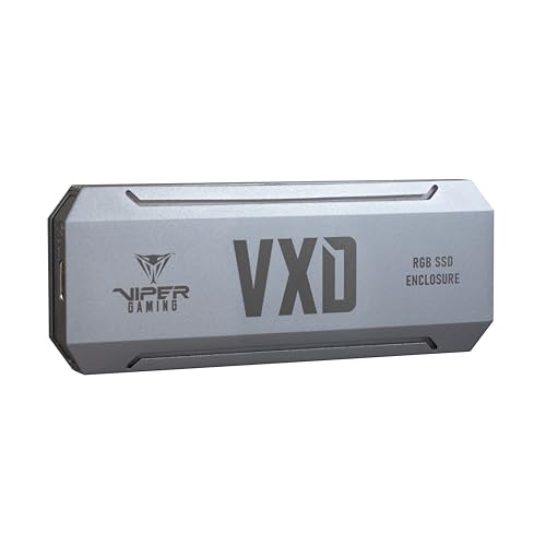 Patriot Memory Viper Gaming VXD M.2 PCIe RGB SSD Enclosure, Black - Image 3