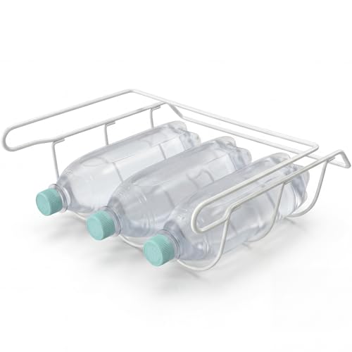 ersatzteilshop basics Flaschenhalter Flaschenablage zum Einhängen Flaschenregal für Kühlschrank Bottle Rack 330x315x120 mm universal weiß