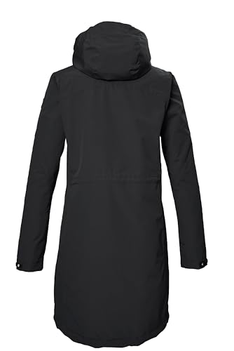 killtec Damen Funktionsparka/Parka mit abzippbarer Kapuze KOS 30 WMN PRK, schwarz, 40, 42918-000