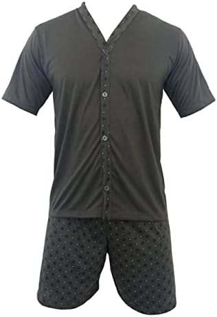Pijama Homem Com Botões Conjunto Roupa De Dormir