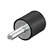 sourcing map M6 Stecker Buchse Gummilager Stoßdämpfer für Motor Generator Kompressor Garage Umkehrosmosepumpe Schlagluftgenerator Autospulen D20mmxH20mm