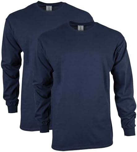 Gildan Adult Ultra Cotton Long Sleeve T-Shirt, Style G2400, Multipack