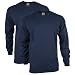 Gildan Men's Ultra Cotton Adult Long Sleeve T-Shirt, 2-Pack, Navy, 3X-Large
