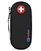 PracMedic Bags EpiPen Carrying Case, Compact - Holds 2 EpiPens or Auvi-Q and Asthma Inhaler - Immediate Access to Allergy Medications During Emergency Situations for Kids and Adults (Black)