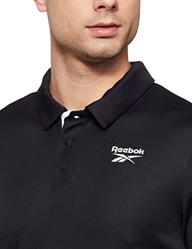 Image of Reebok Men's Solid Regular Fit Polo Shirts