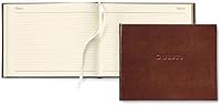 Acadia Tan Leather Guest Book 7x9 159122280X Book Cover