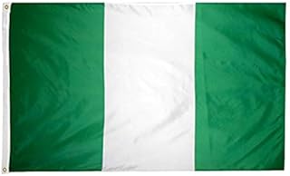 Wanziee 3ft x 5ft Nigerian Flag Large – Vivid Colour and Fade Resistant – Nigerian National Flags for Football World cup 2022, Polyester Nigeria Flag for General Elections, Protests | flag for Pubs