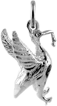 Sterling Silver Liver Bird charm