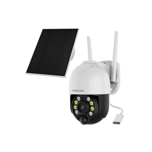Foscam B4 – IP-Kamera, WLAN, motorisiert, 4 MP, auf Akku, mit Solarpanel