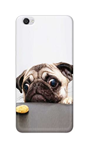 Image of PRINTFIDAA� Printed Hard Back Cover Case for Vivo Y55 | Vivo Y55L | Vivo Y55s Back Cover (Pug Dog) -2808