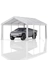 IDEALHOUSE 13'x20' Heavy Duty Carport Canopy - Reinforced Frame Portable Garage for Full-Size Pickup Trucks, Bass Boats & Large Equipment (White)