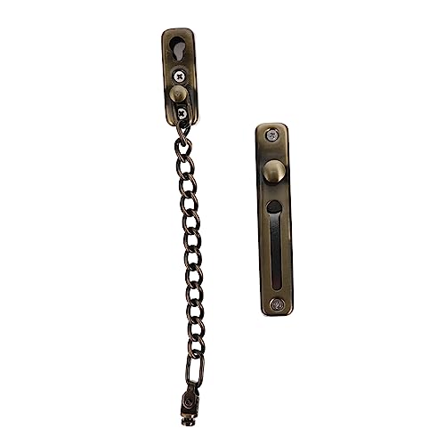 Angoily Serrure à Chaîne De Porte En Acier Inoxydable Loquet Antivol Sans Perforation Chaîne De Sécurité Solide Pour Porte Intérieure Protection Supplémentaire Maison Et Bureau