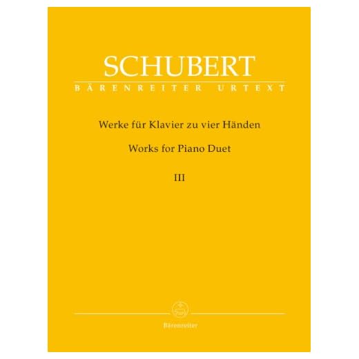 SCHUBERT - Obras Completas 3º para Piano a 4 manos (Urtext) (Litschauer/Aderhold)