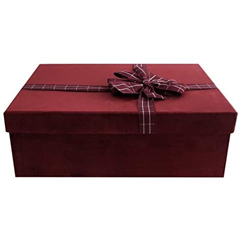 Emartbuy Caja de Regalo Terciopelo Gemelo Caja de Botella Vino de Whisky Cover