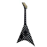 Axman Randy Rhoads (Quiet Riot) Miniaturowa replika gitary - prezenty muzyczne - ręcznie robiona ozdobna skala 1/4 - zawiera pudełko ekspozycyjne, plakietkę z imieniem i miniaturowy stojak na gitarę