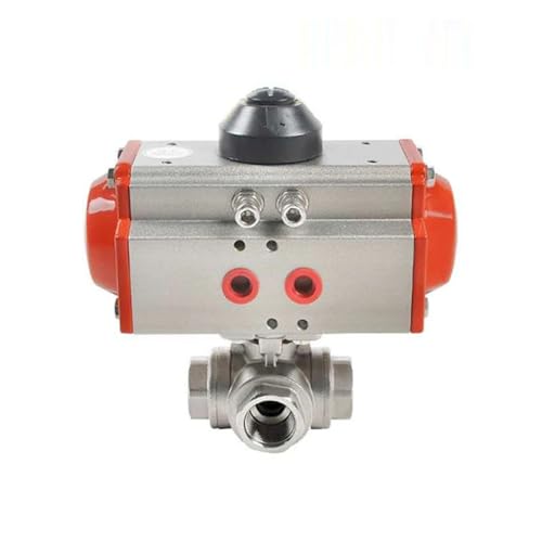Robinet à bille à filetage interne DN10 vanne pneumatique acier inoxydable 304 - 2