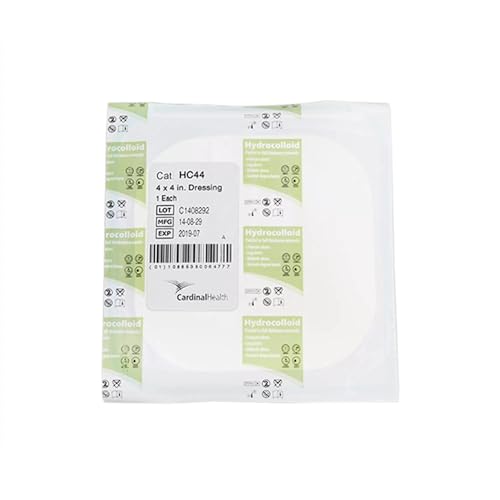 Cardinal Health™ Hydrocolloid Dressing, 4 x 4IN, Case of 20 Boxes of 10